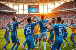 开yun体育官网-青岛黄海队员表现出色 取胜晋级下一轮，青岛黄海队服照片